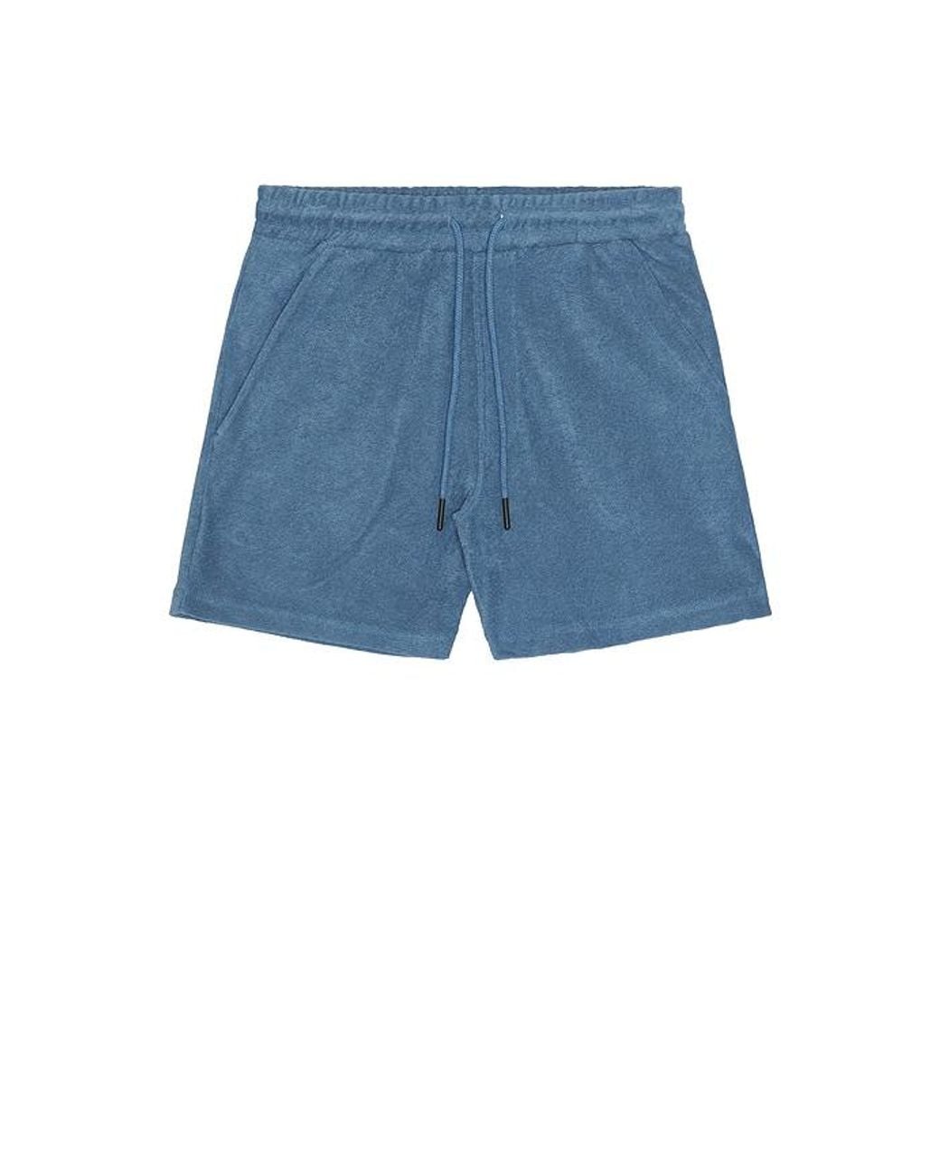 Oas Blue Coronet Terry Shorts for men