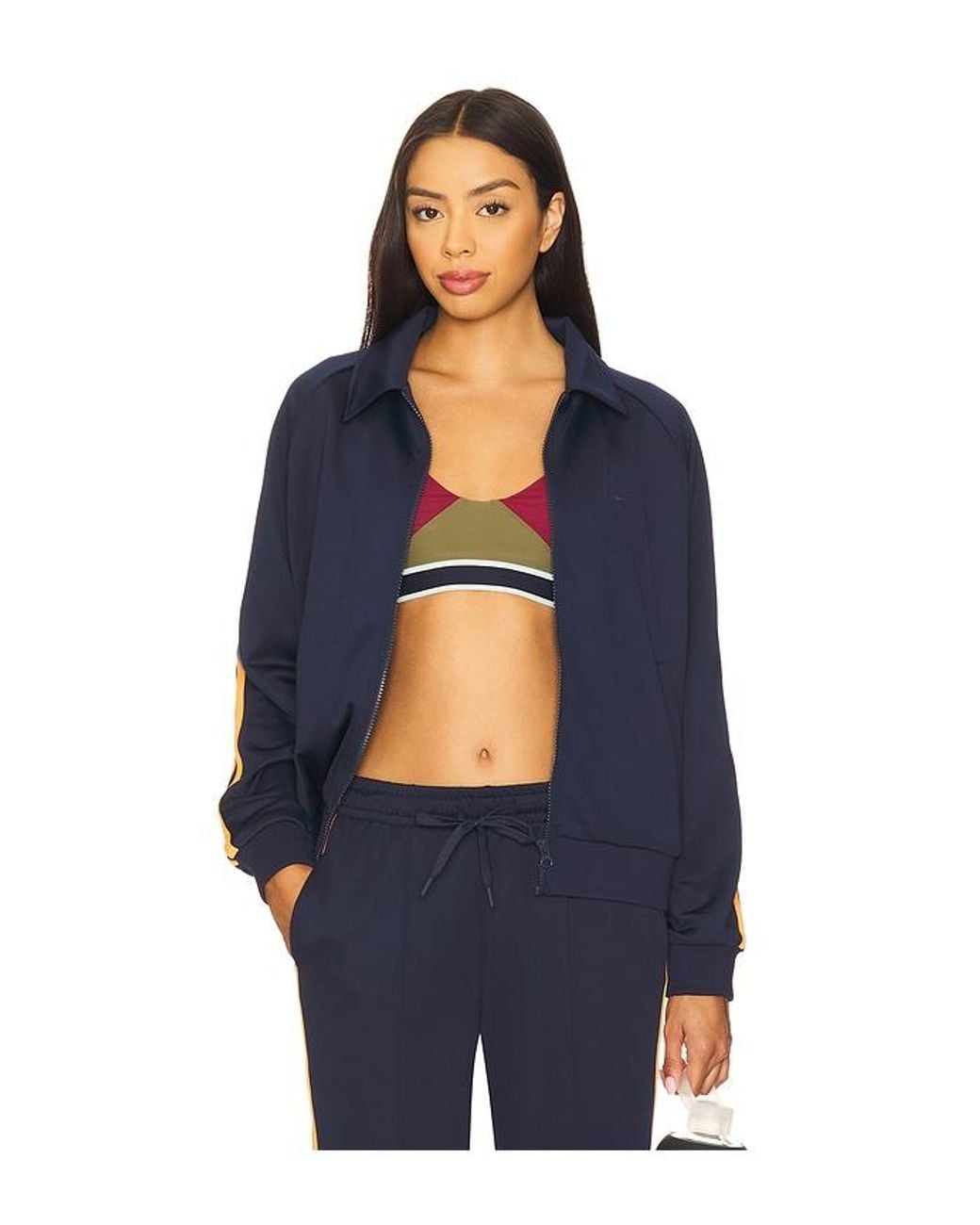 The Upside Blue Vitesse Pari Zip Jacket
