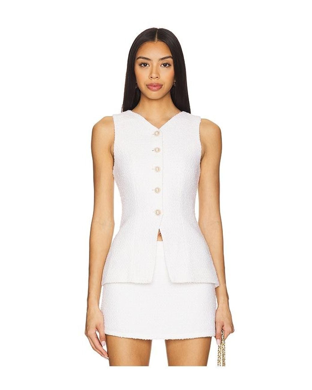 Lovers + Friends White Schuyler Top