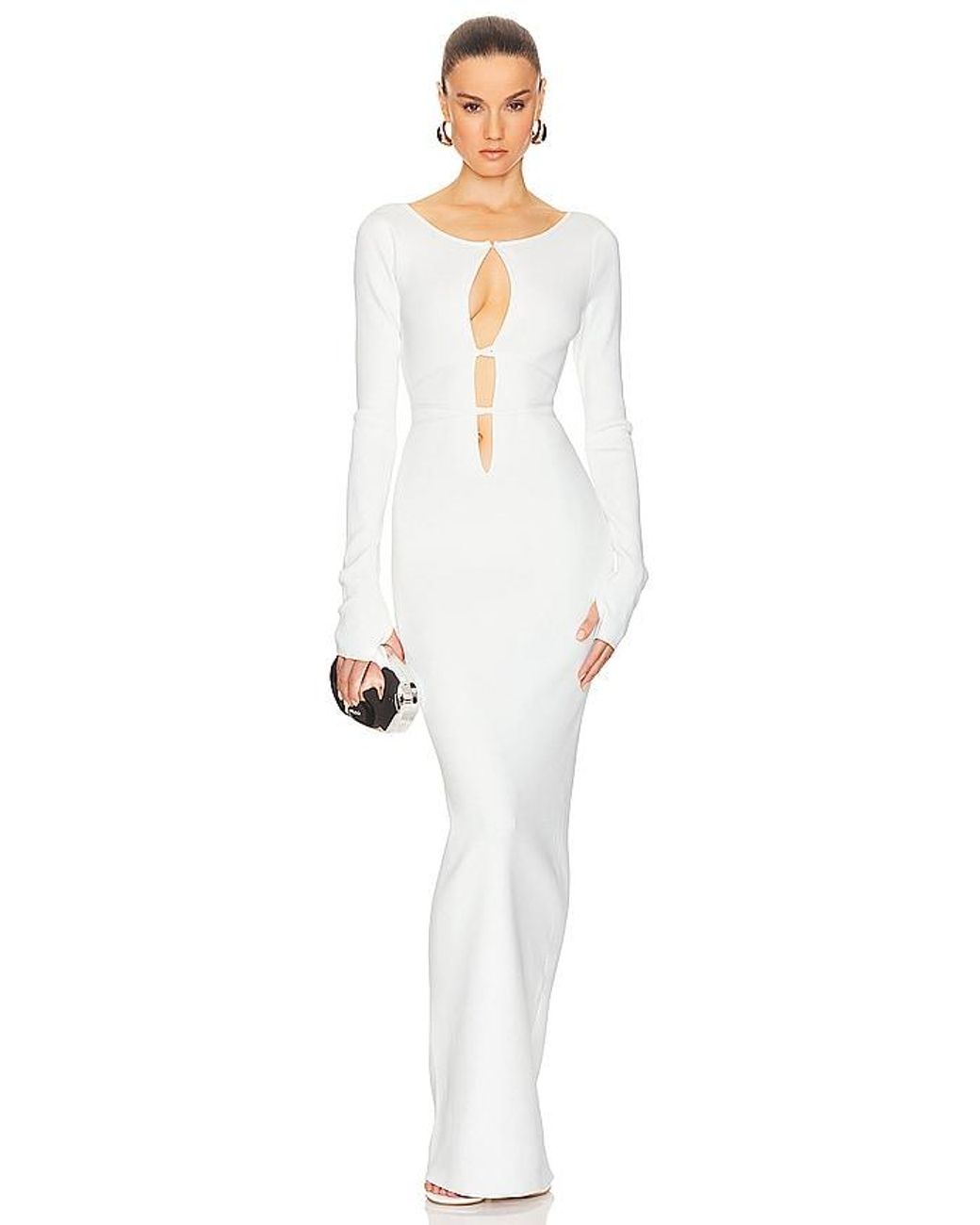 chinese dress ladies Helsa Evening Dress Pearl – Manuka Global main image 1