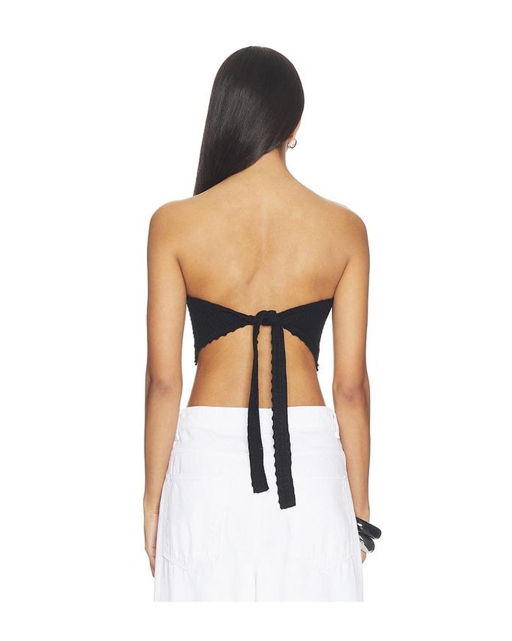 Lovers + Friends Black Artis Bandana Knit Top