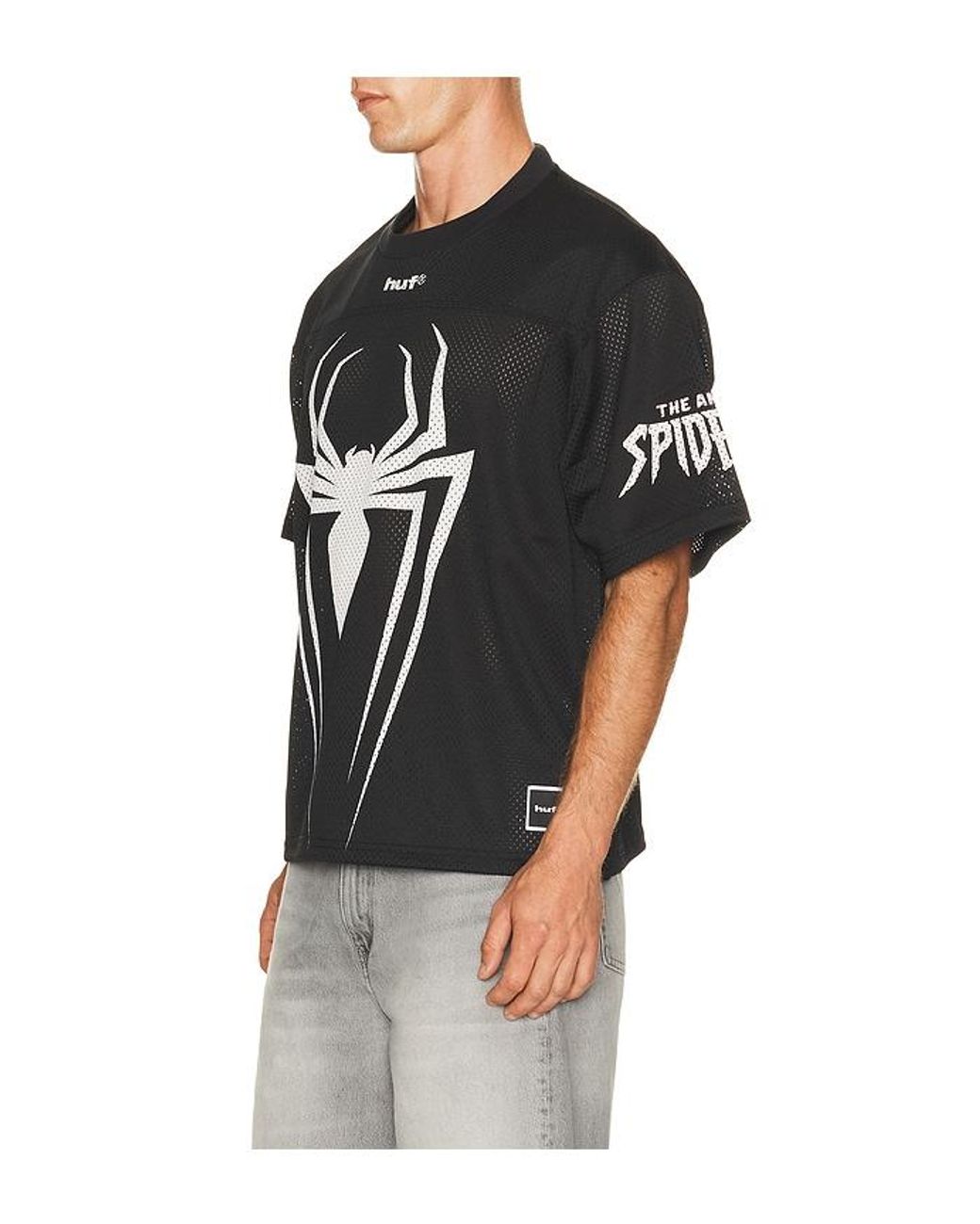 Huf X Spider- Football Jersey in Black for Men | Lyst