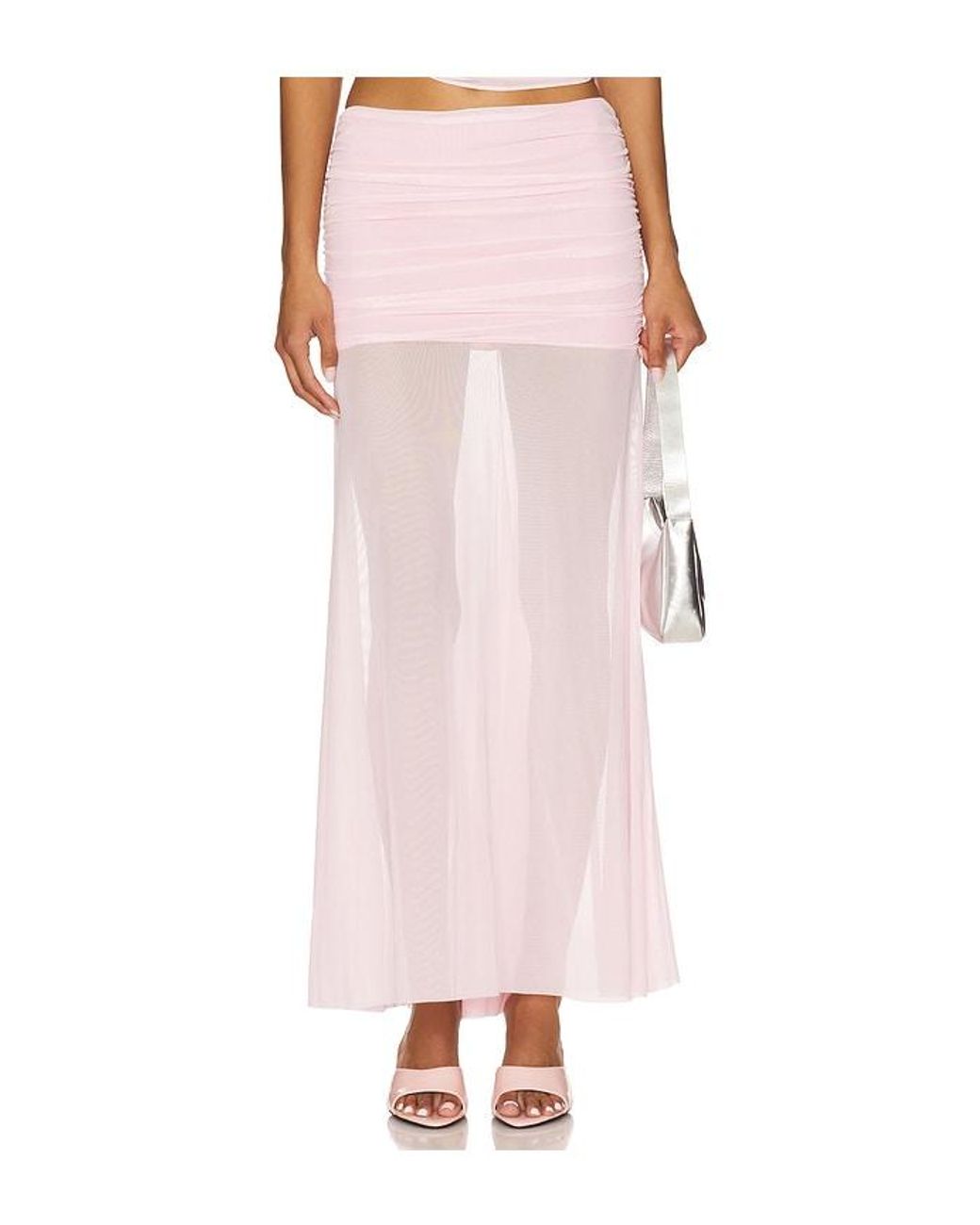 Amanda Uprichard Pink X Revolve Leo Skirt