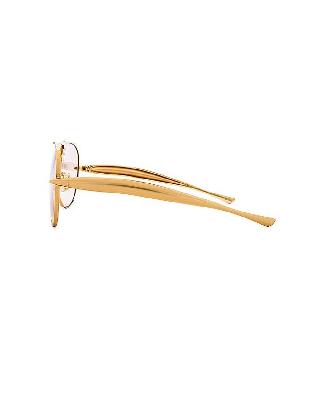 Bottega Veneta Metallic Sardine Aviator Sunglasses