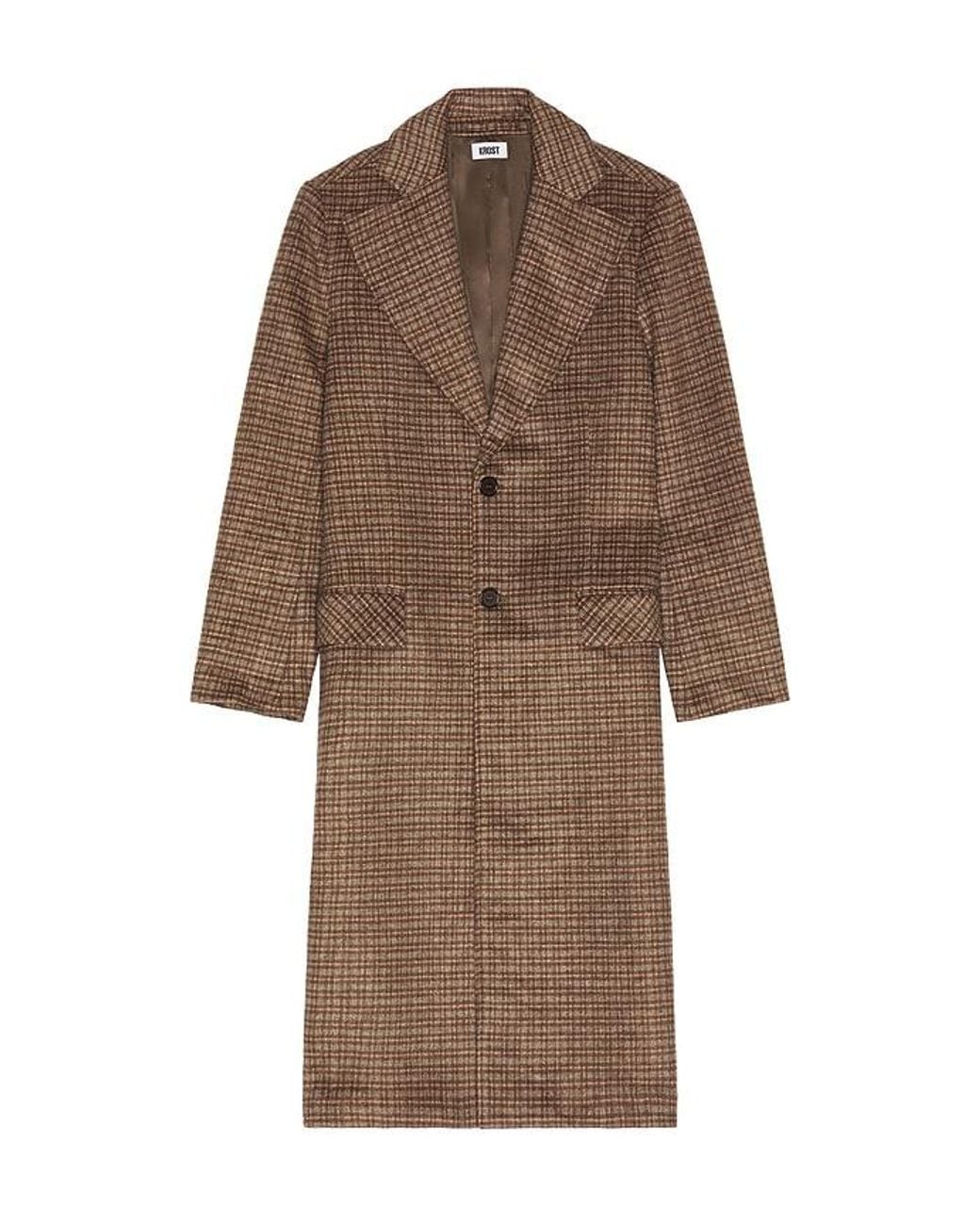 KROST Multicolor Eco Wool Overcoat for men