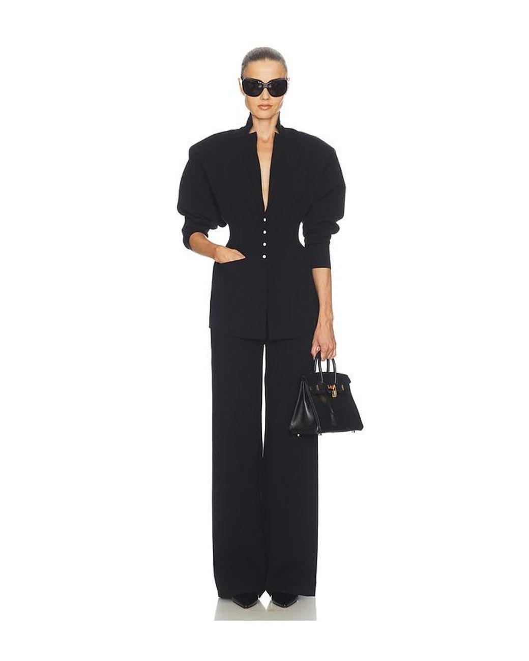 Helsa Black Louisse Knit Pant