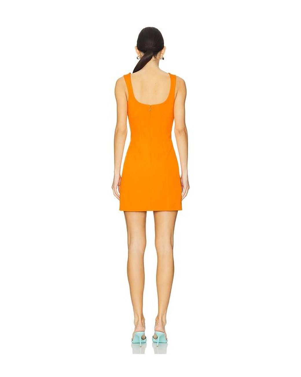 Jonathan Simkhai Orange Arella Mini Dress