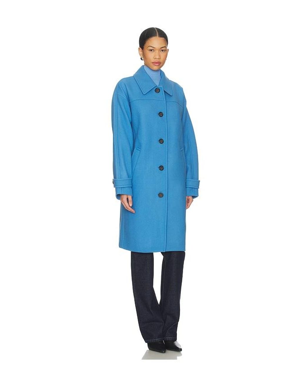 Veronica Beard Blue Laurent Dickey Coat