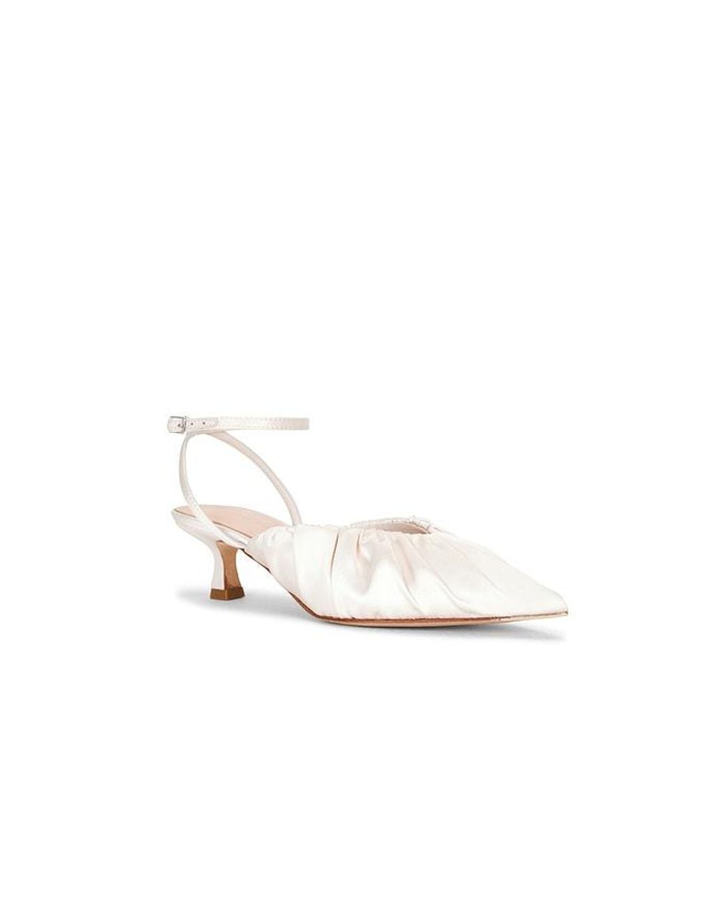 Loeffler Randall White Rio Kitten Heel