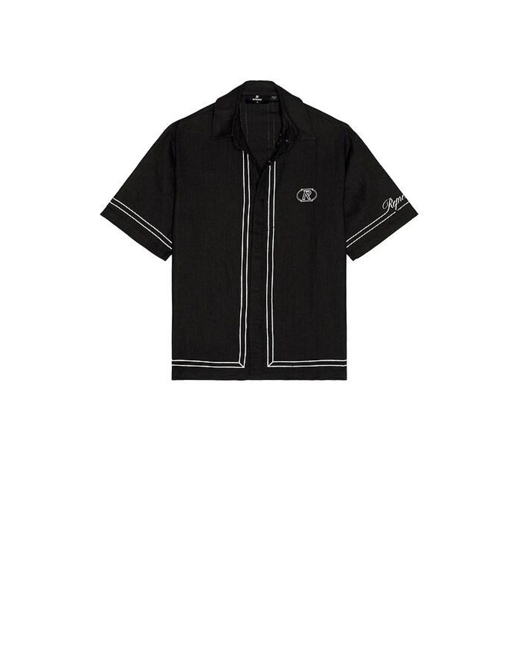 Represent Black Border Shirt for men