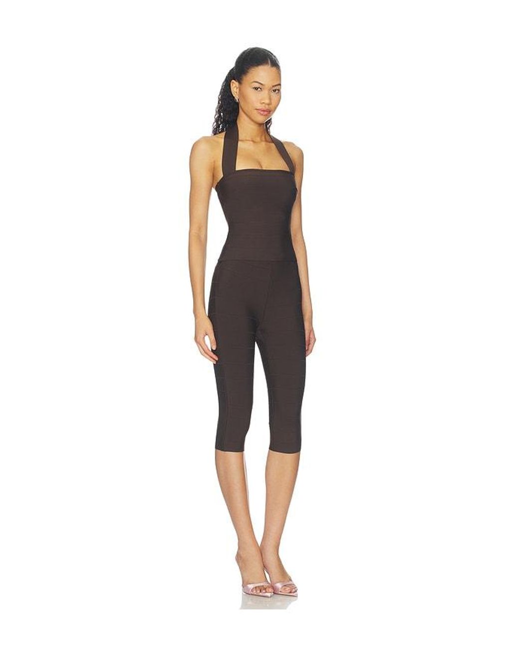 superdown Black Angelah Bandage Capri Set