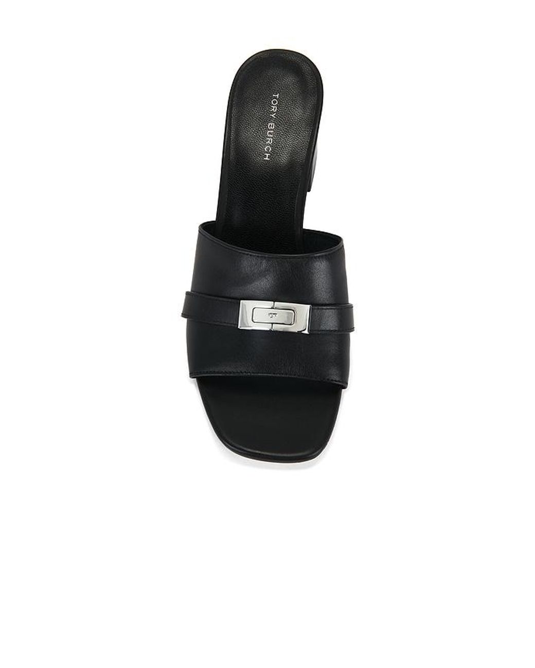 Tory Burch Black Leelee Heeled Mule