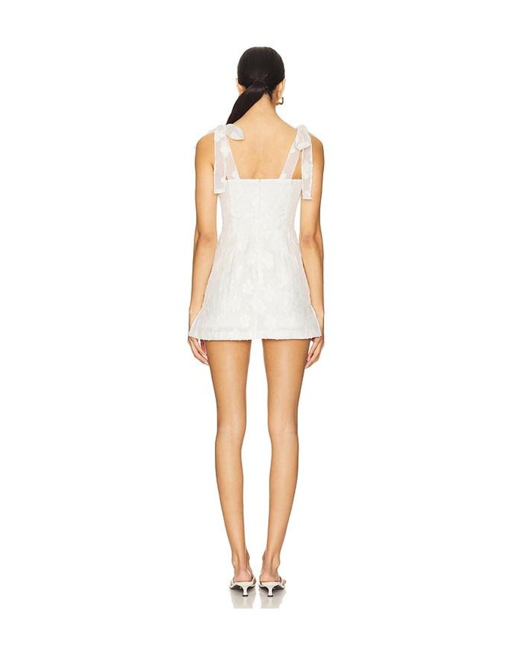 Amanda Uprichard White Keenan Skort Romper