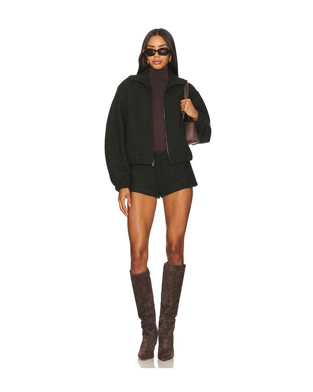 Amanda Uprichard Black Caresse Shorts