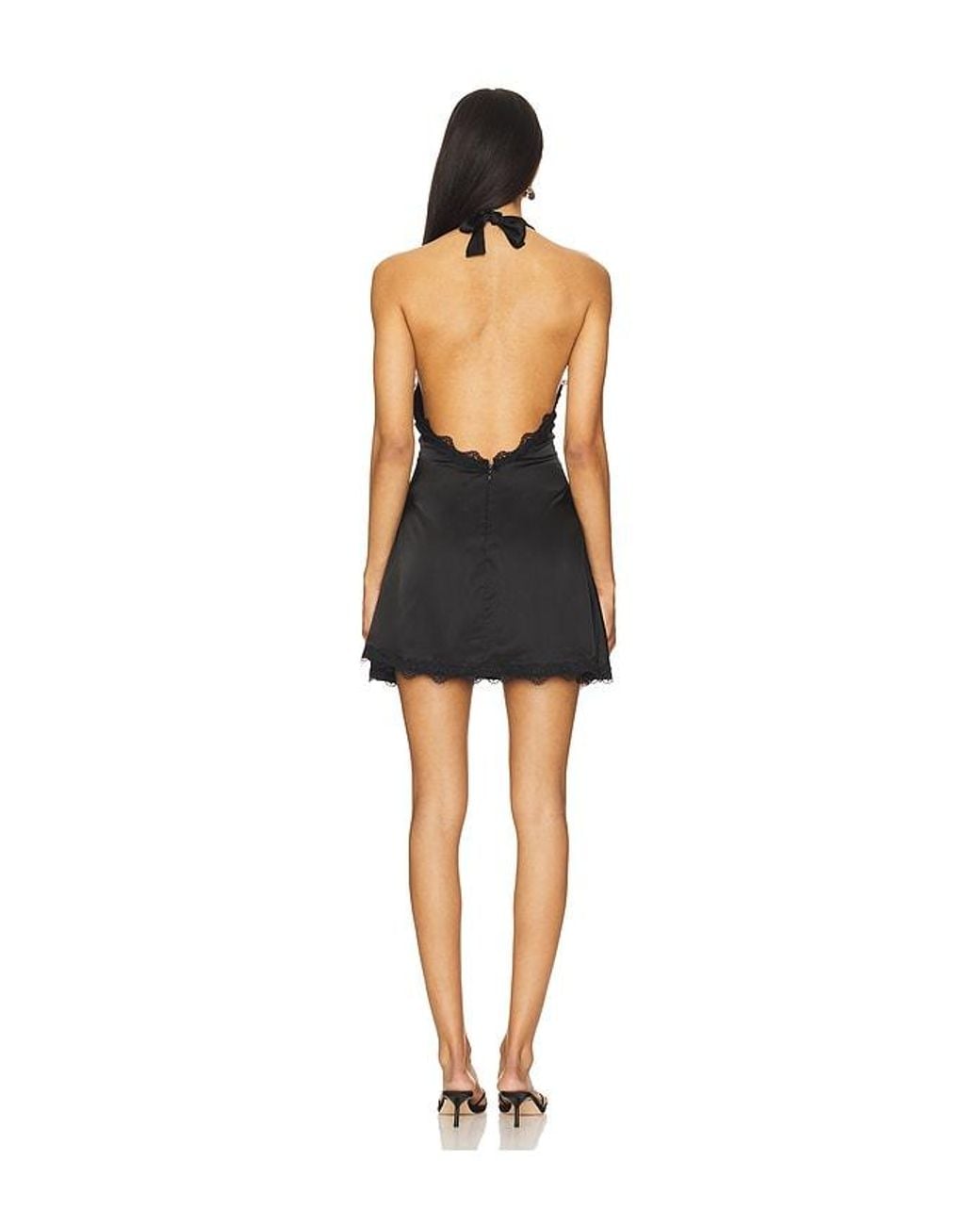 Lioness Black Stars Align Mini Dress