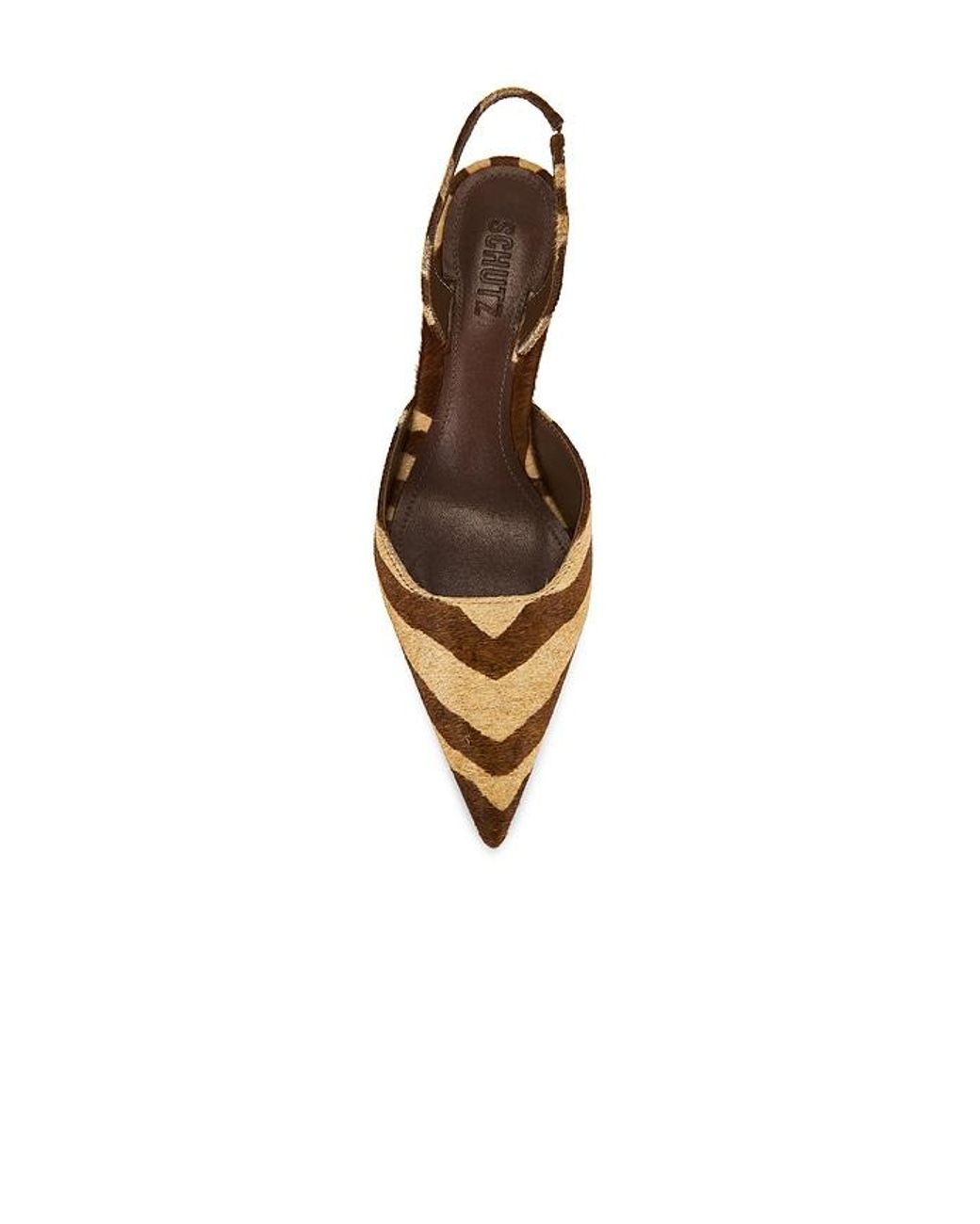SCHUTZ SHOES Brown Paola Mid Pump