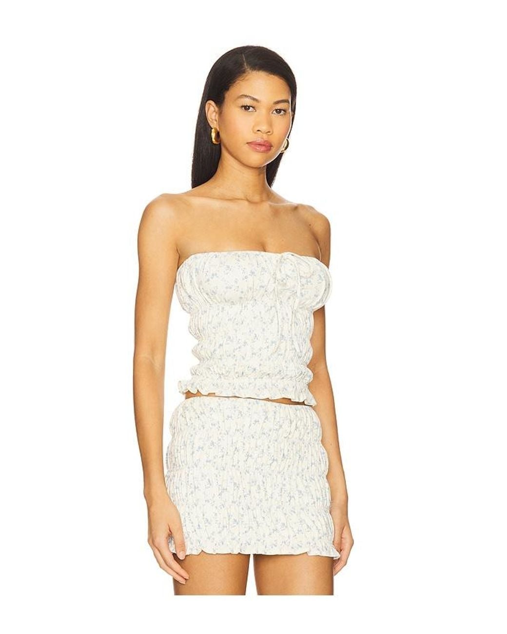 MAJORELLE White Addie Top