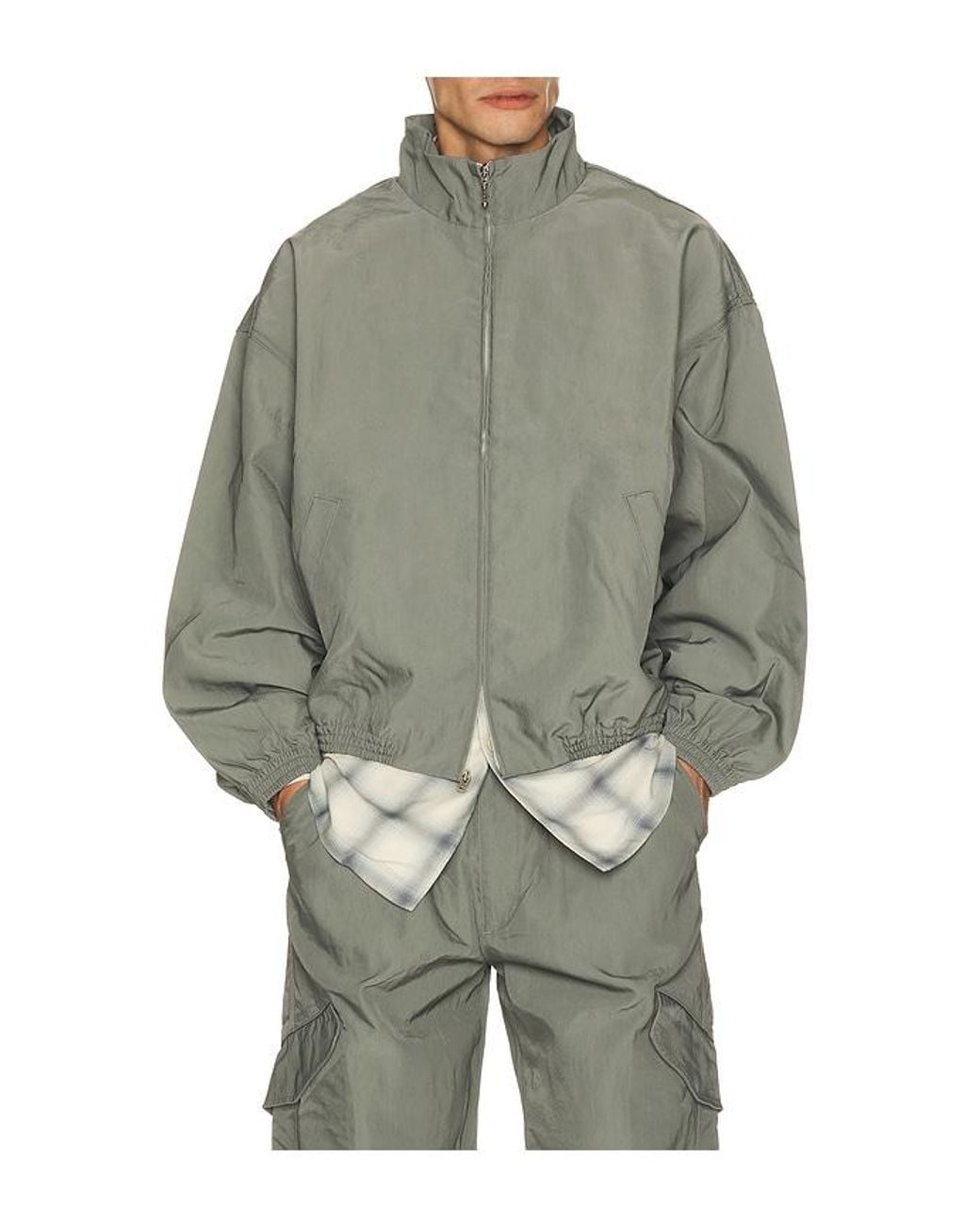 Agolde Gray Marshall Windbreaker for men