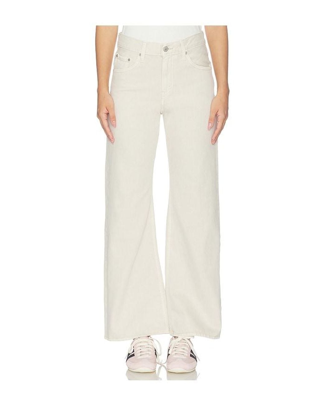 Levi's White Loose Boot Jeans