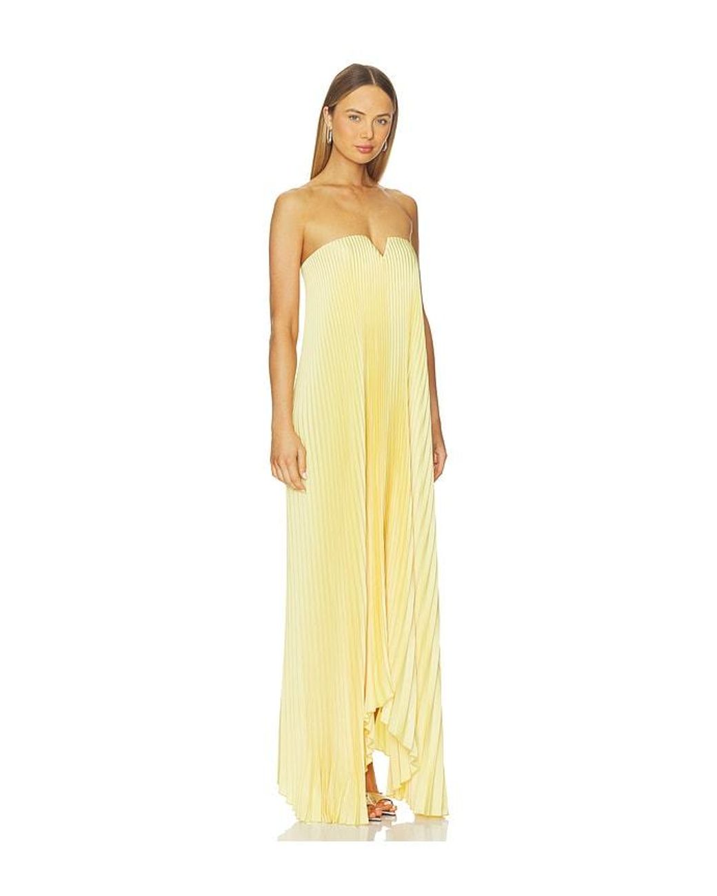 L'idée Metallic Tie Gown