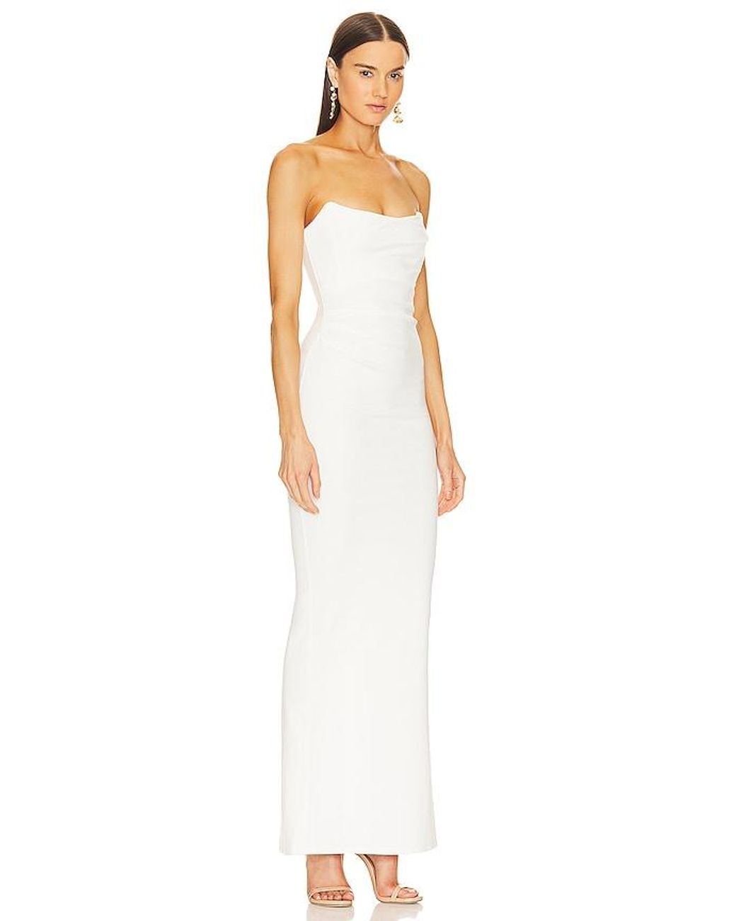 Michael Costello White X Revolve Briggs Gown