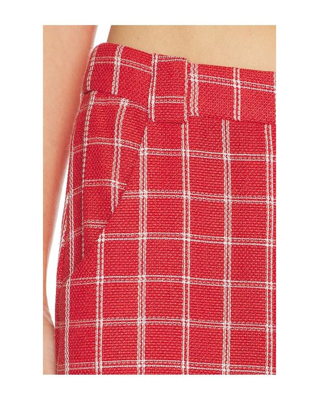 Amanda Uprichard Red Saddler Pants