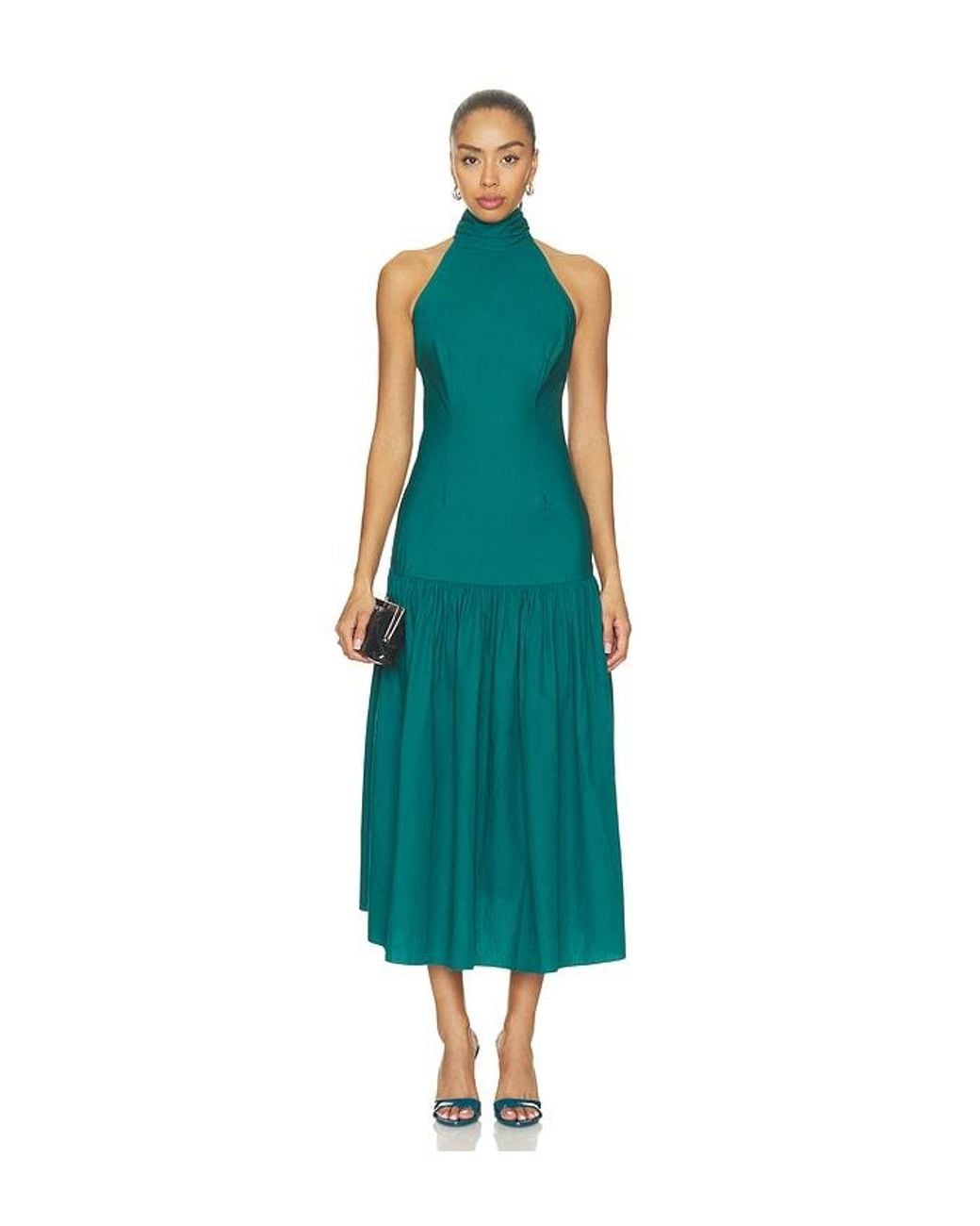 Azeeza Blue Indira Midi Dress