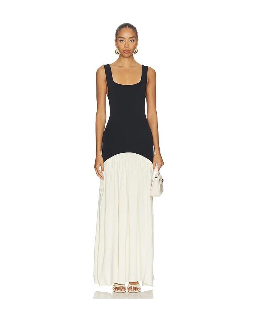 Solid & Striped White Kleid Camila