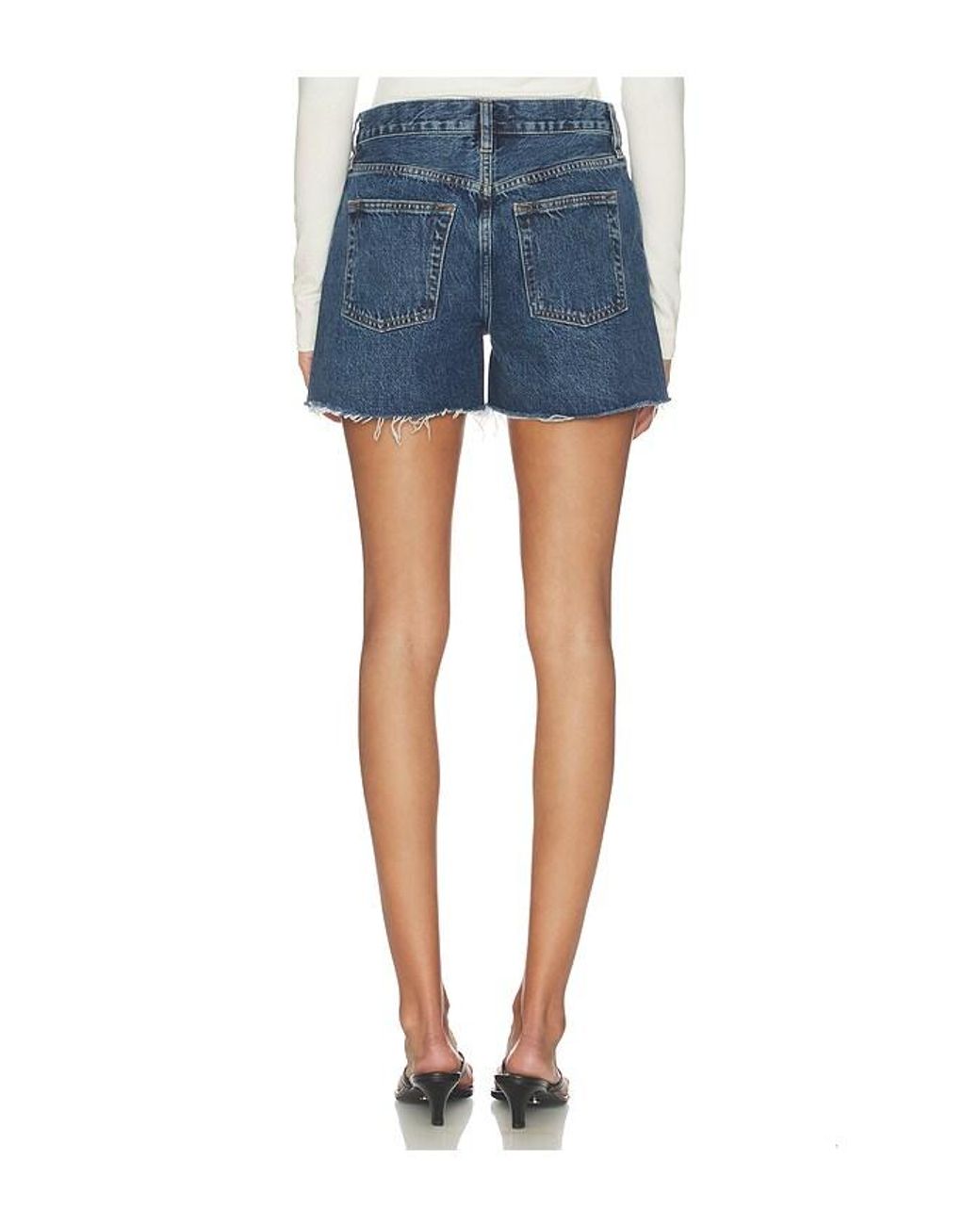FRAME Blue The Long Hang Short