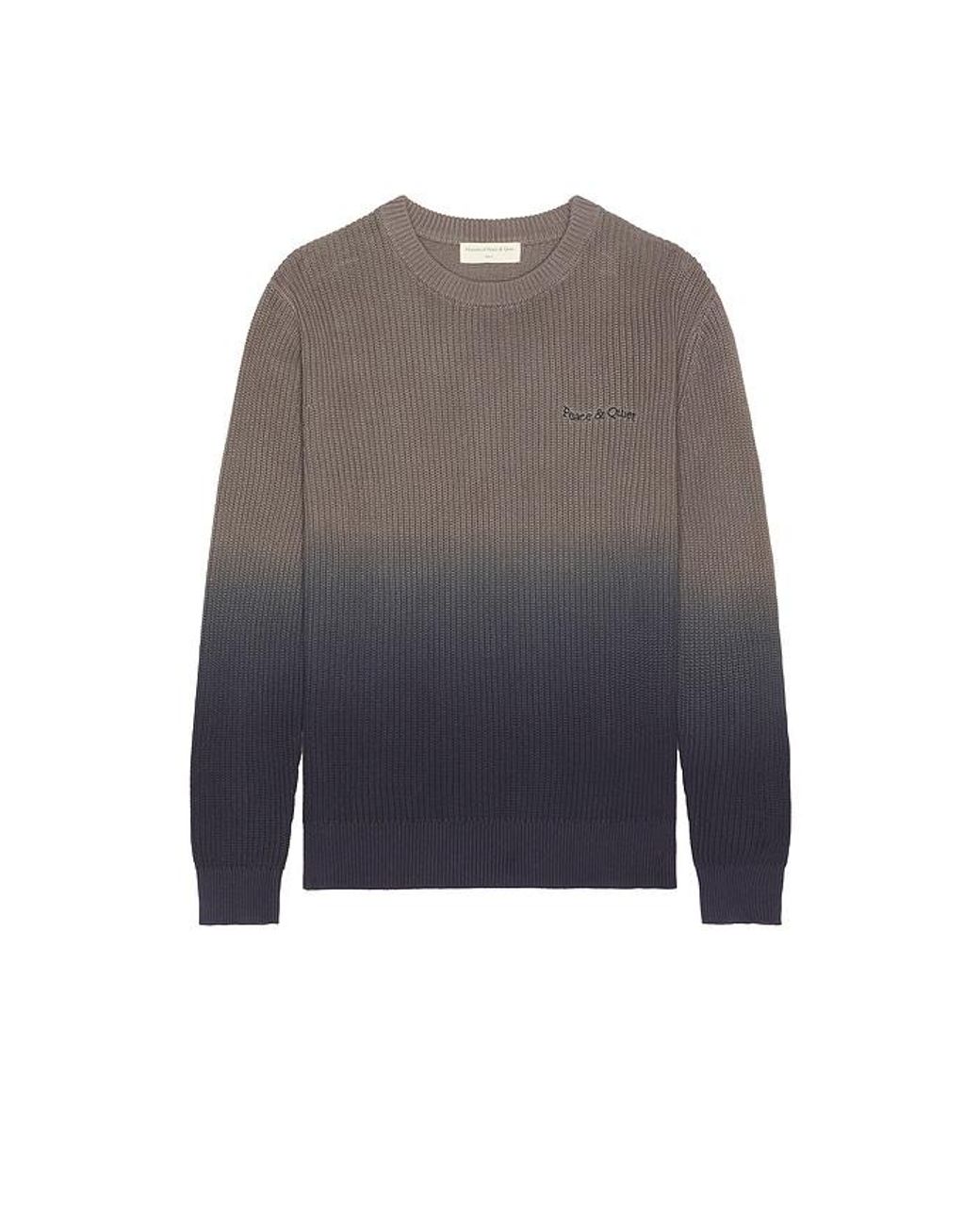 Museum of Peace & Quiet Blue Wordmark Knit Sweater for men