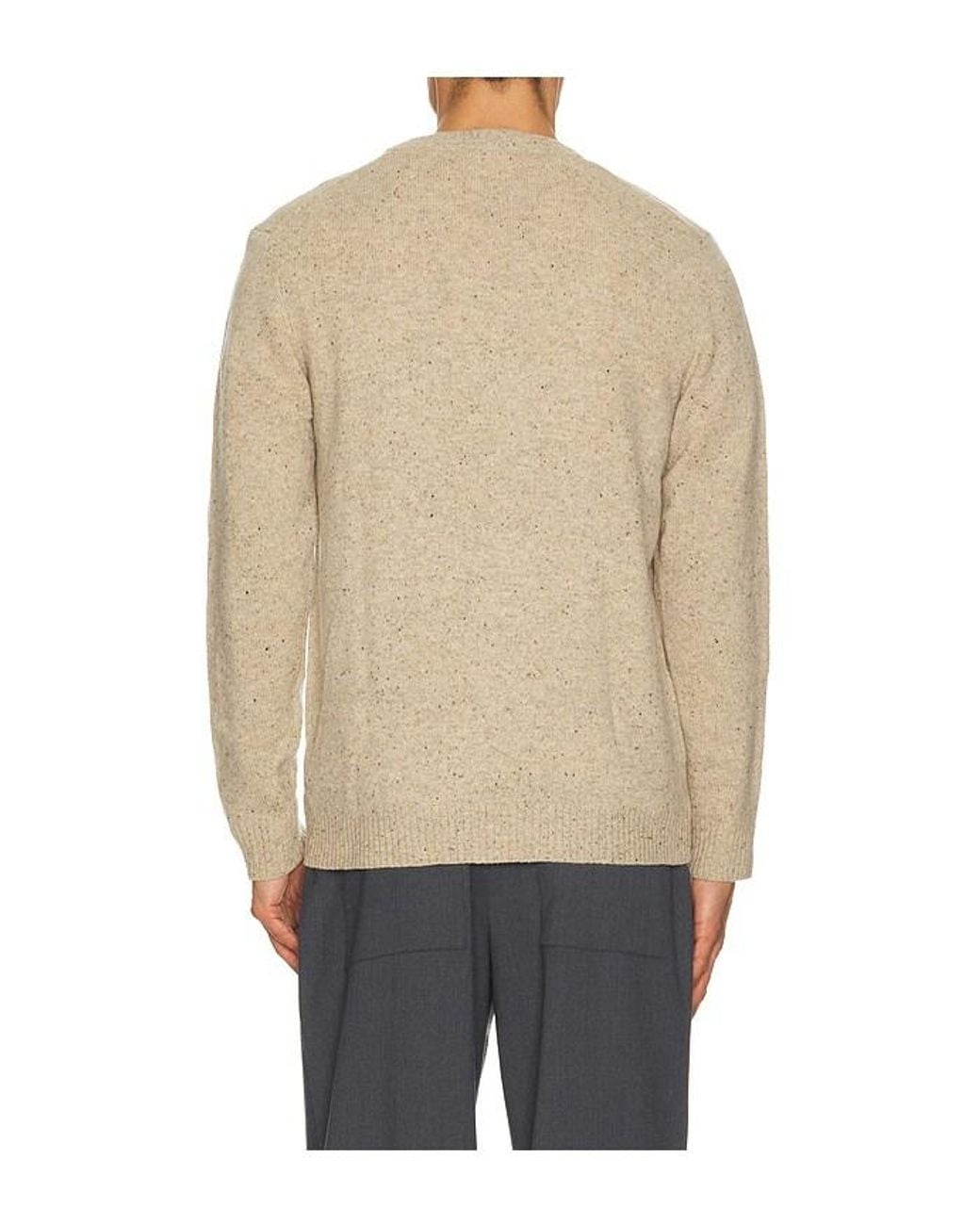Marine Layer Natural Donegal V Neck Sweater for men