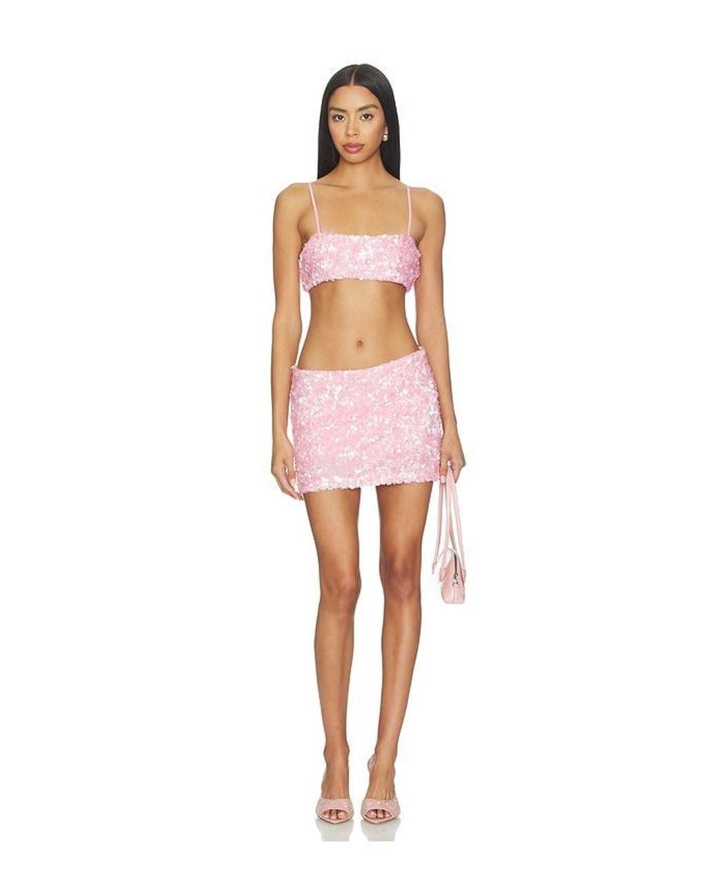 superdown Pink Rainey Mini Skirt Set