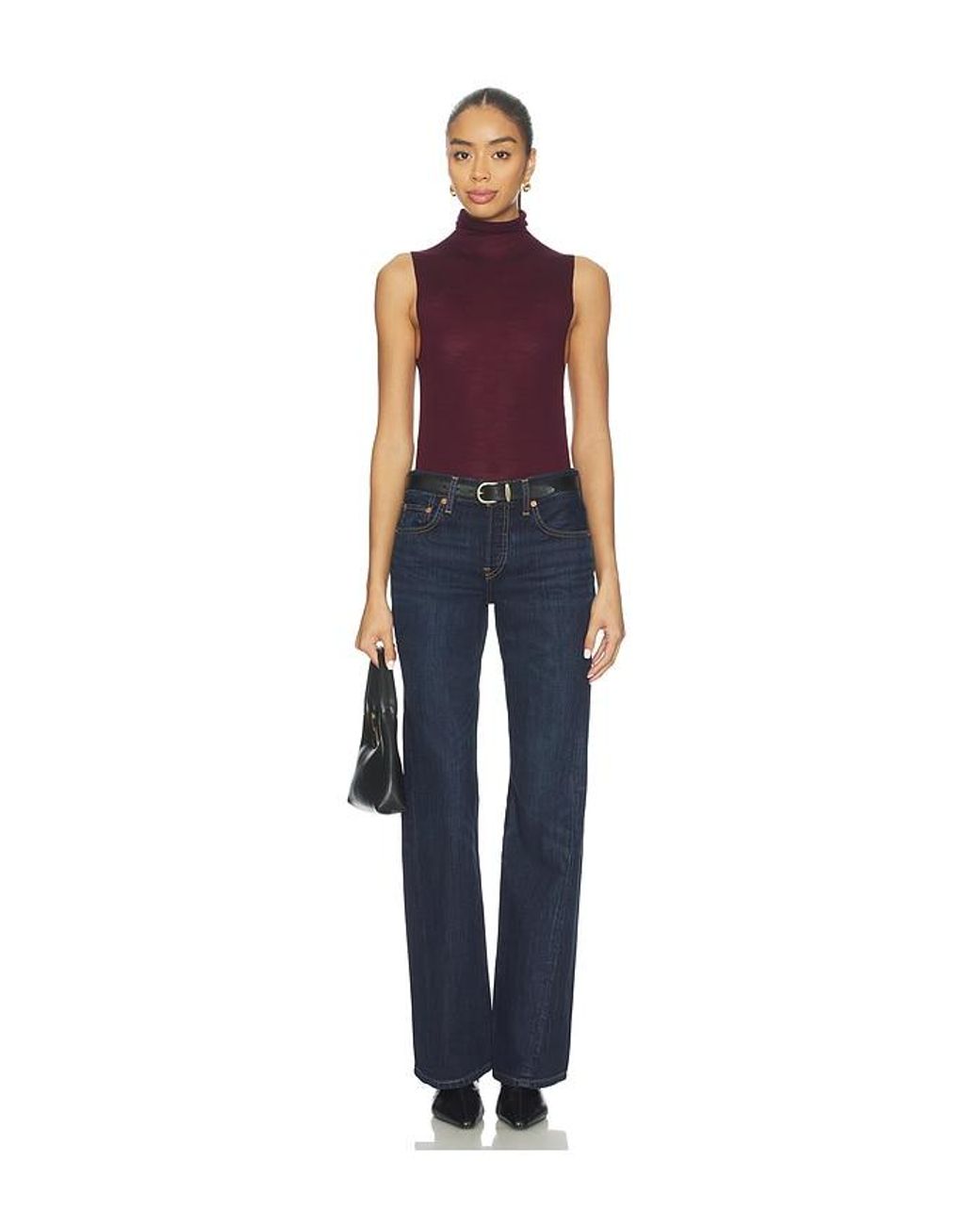 Re/done Blue Twisted Mid Rise Bootcut Jeans