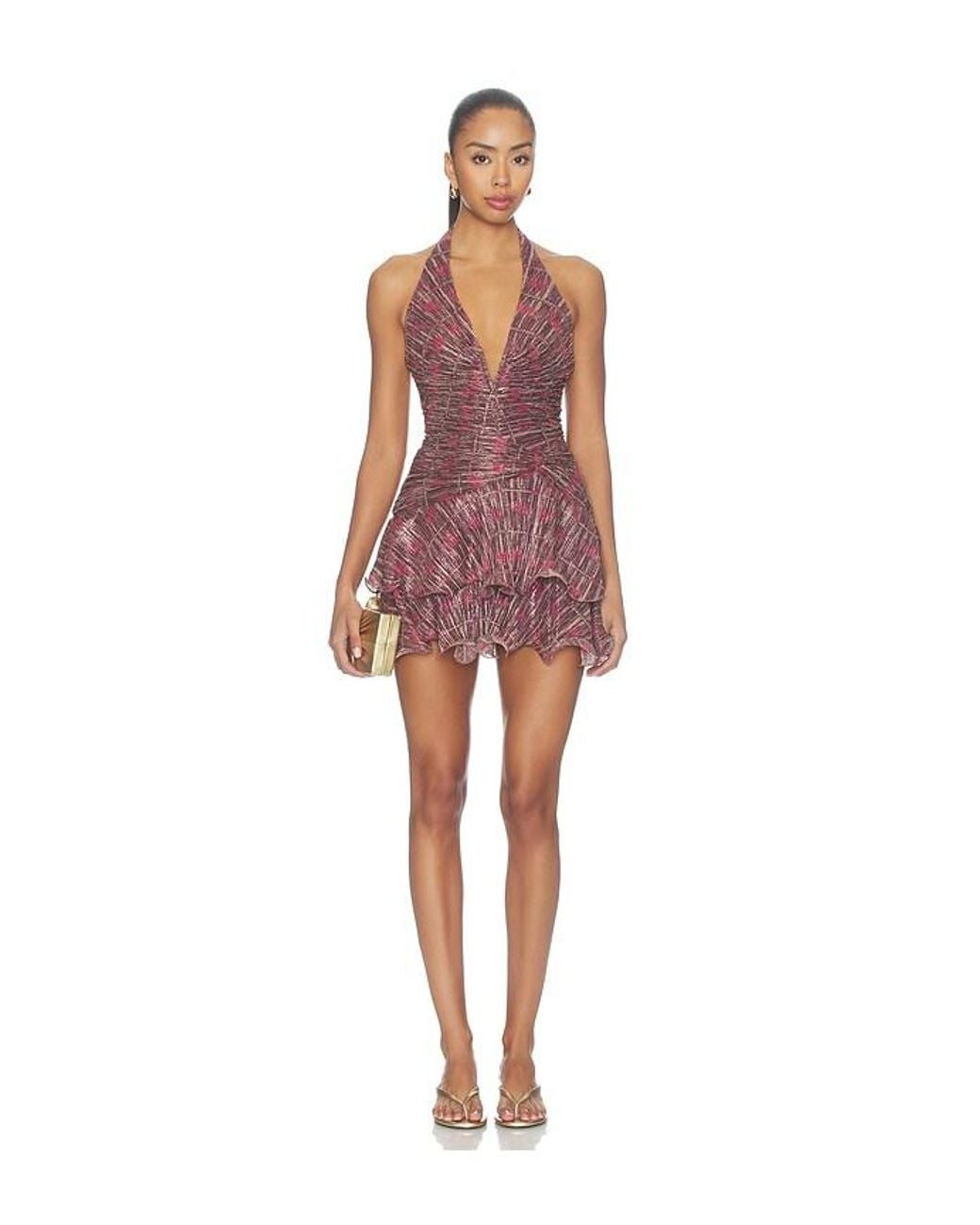 PATBO Red Rose Mirage Short Dress