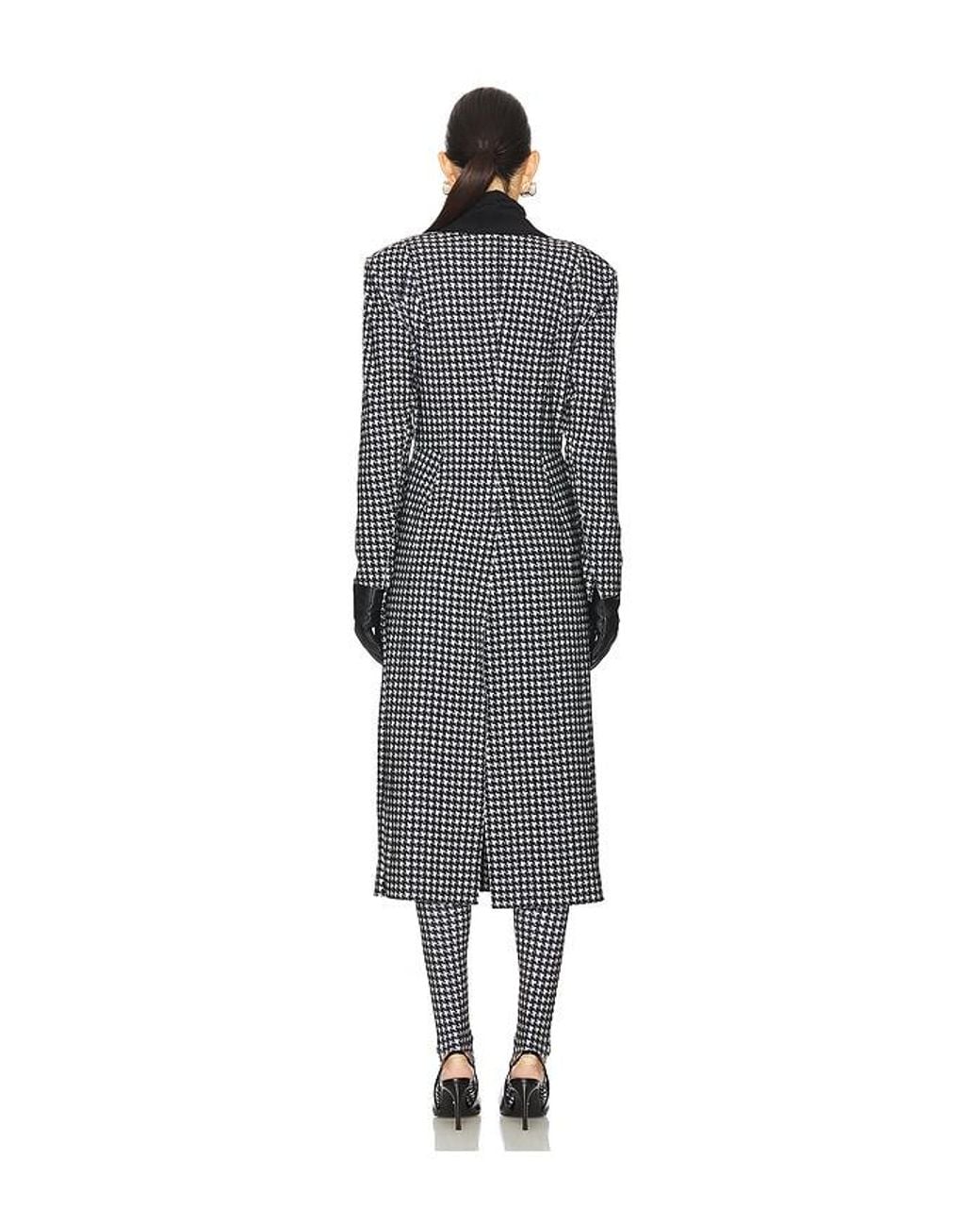 Norma Kamali Gray Single Breasted Boy Fit Riding Coat