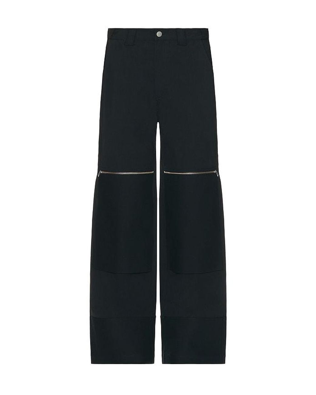 HAELO Black Flex Waist Zip Cargo Pant