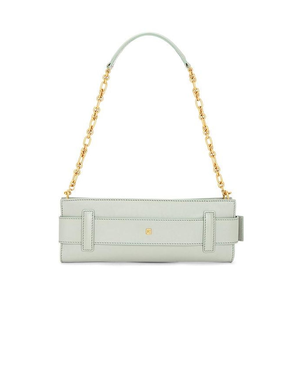 Balmain White Anthem Clutch