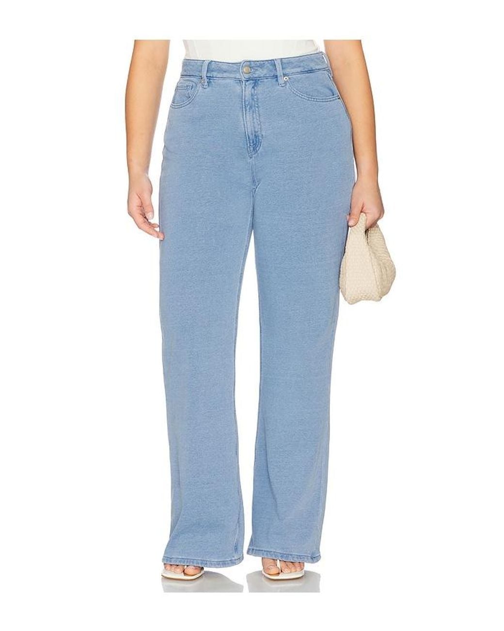 GOOD AMERICAN Blue Jeanius Good Ease Sweatpants