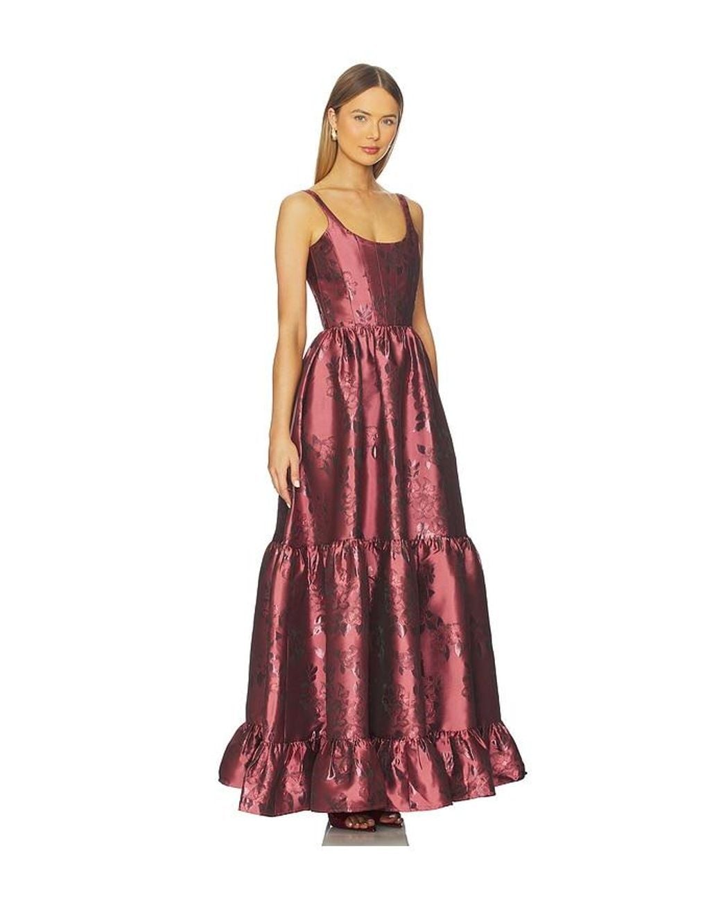 V. Chapman Red Avery Gown