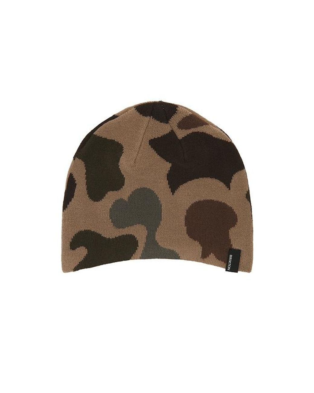 Brixton Brown Skully Beanie for men