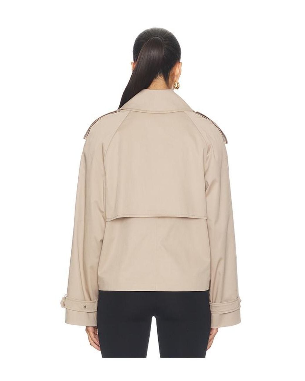 Anine Bing Natural Rickie Cropped Trench