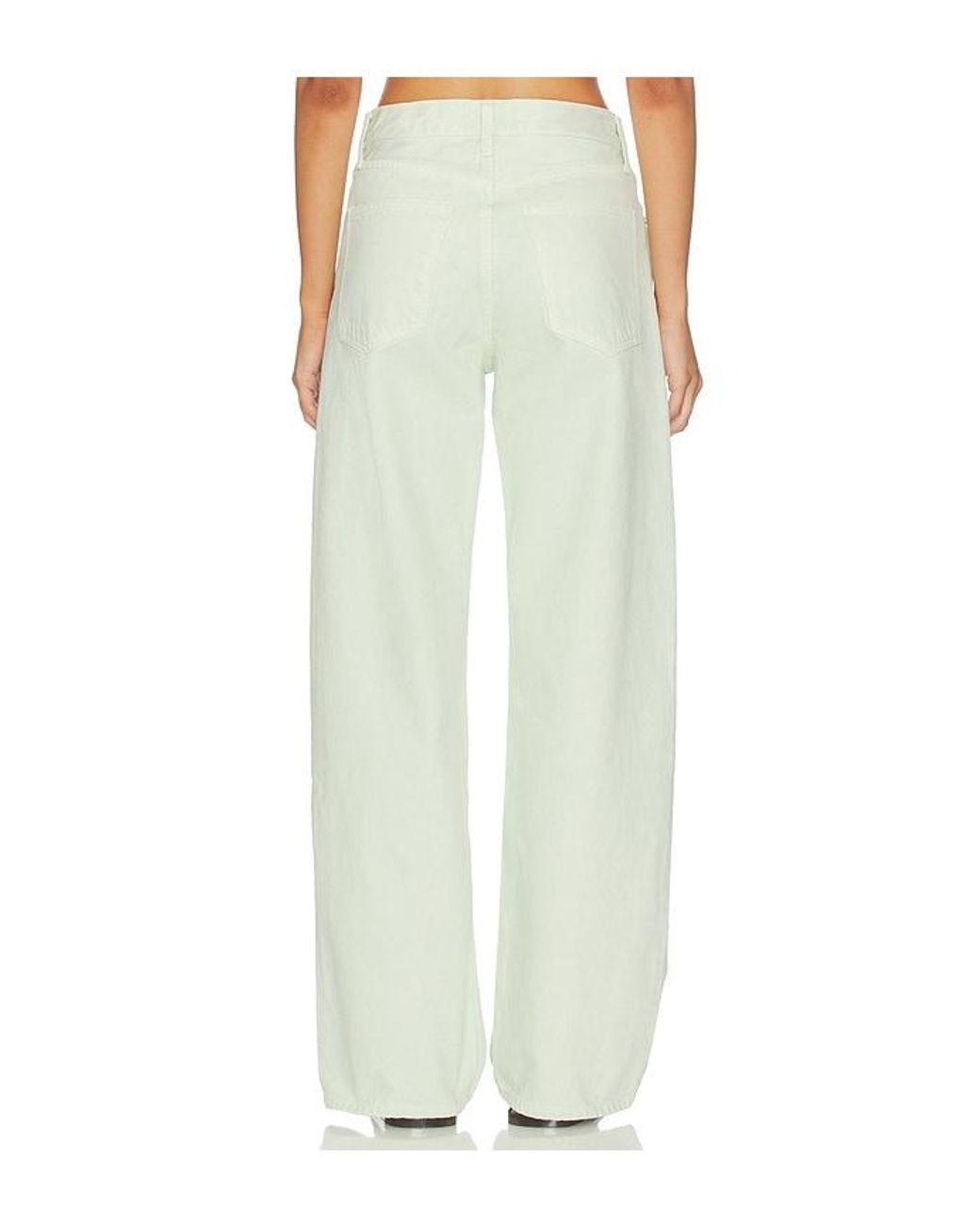 Agolde White Arc Loose Wide Crop Jeans