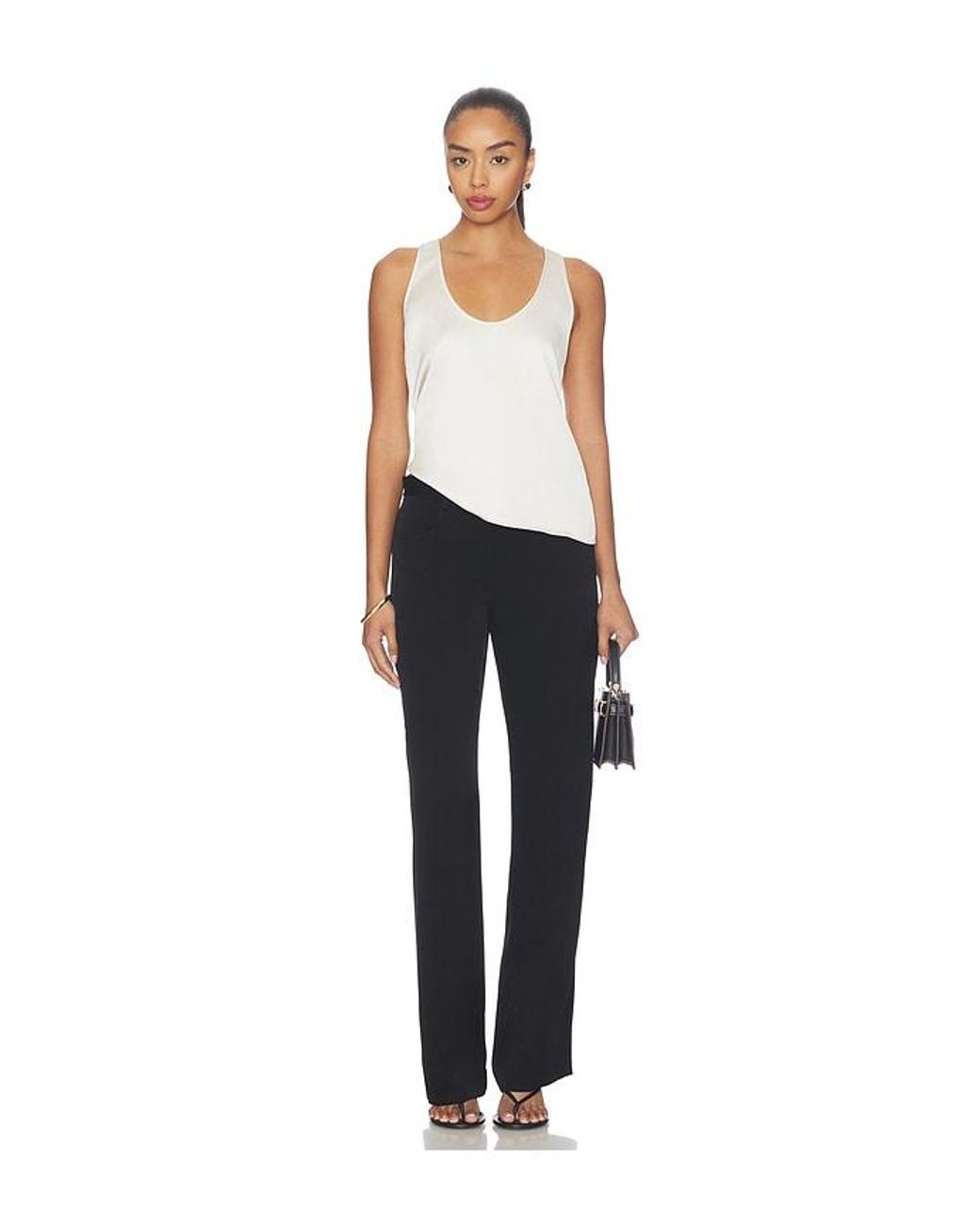 Theory Black Straight Slim Pants