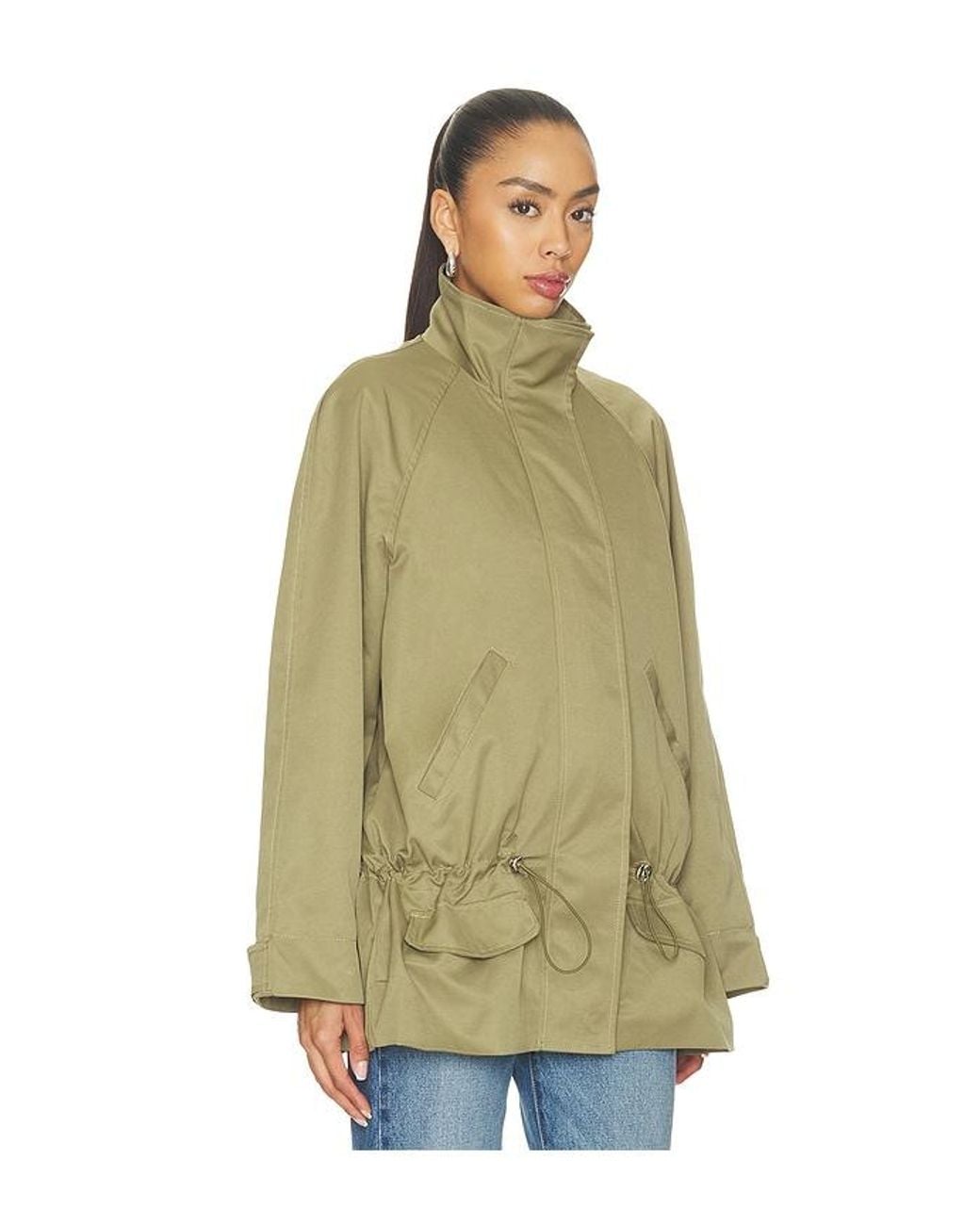 ALL THE WAYS Green Sawyer Funnel Neck Jacket