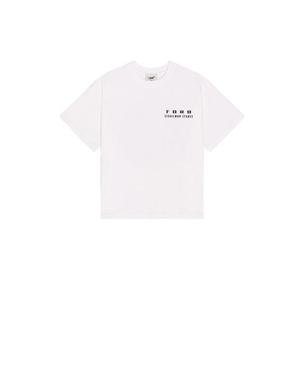 Siegelman Stable Black Printed Graphic Crop T-Shirt for men