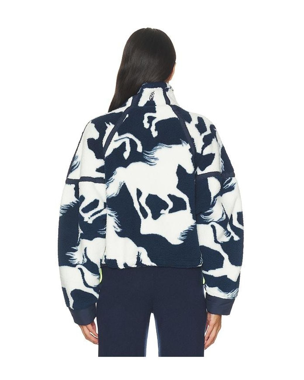 Free People Blue X Fp Movement Printed Mountain High 1/2 Pullover