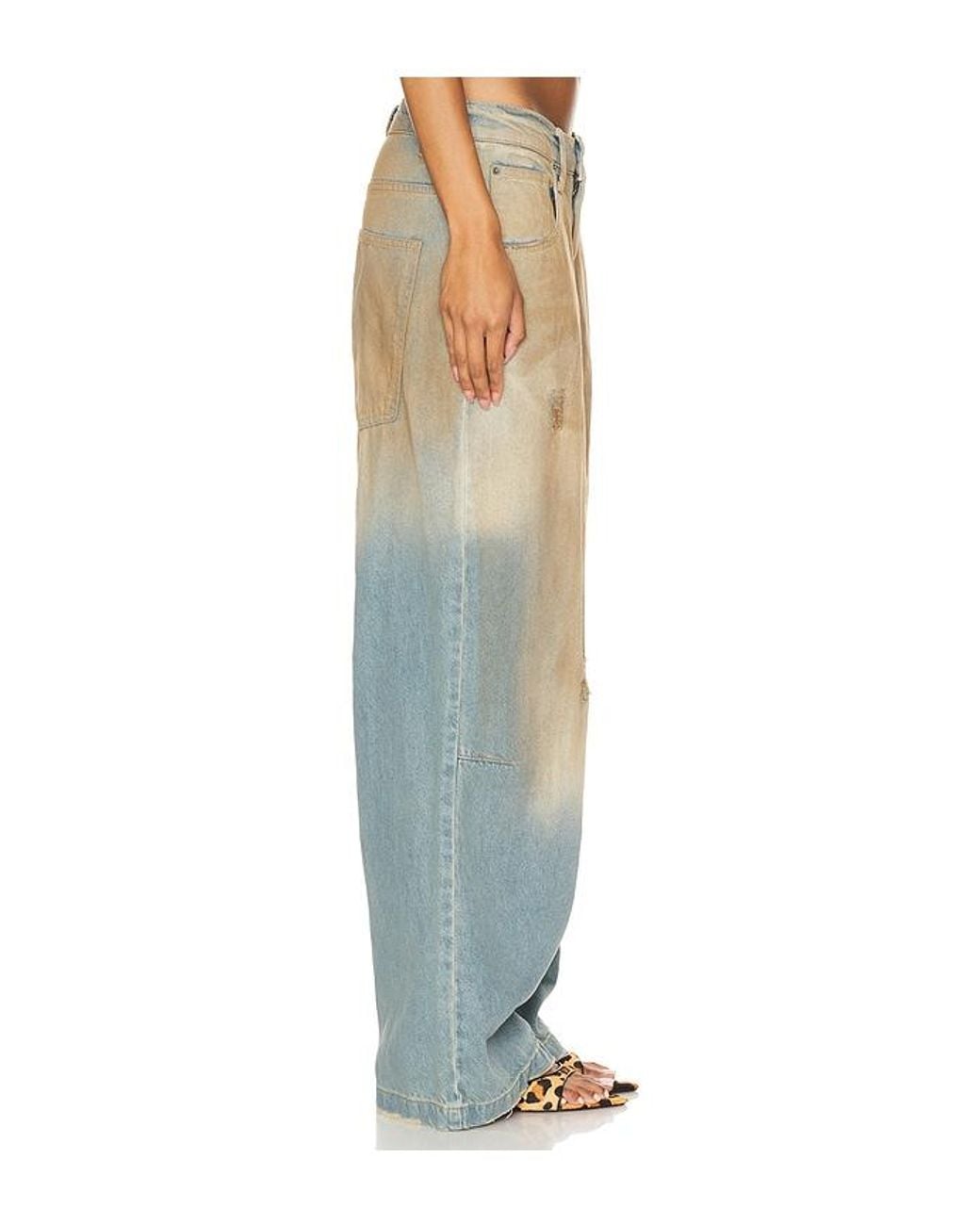 Jaded London Blue Colossus Wide Leg Jeans