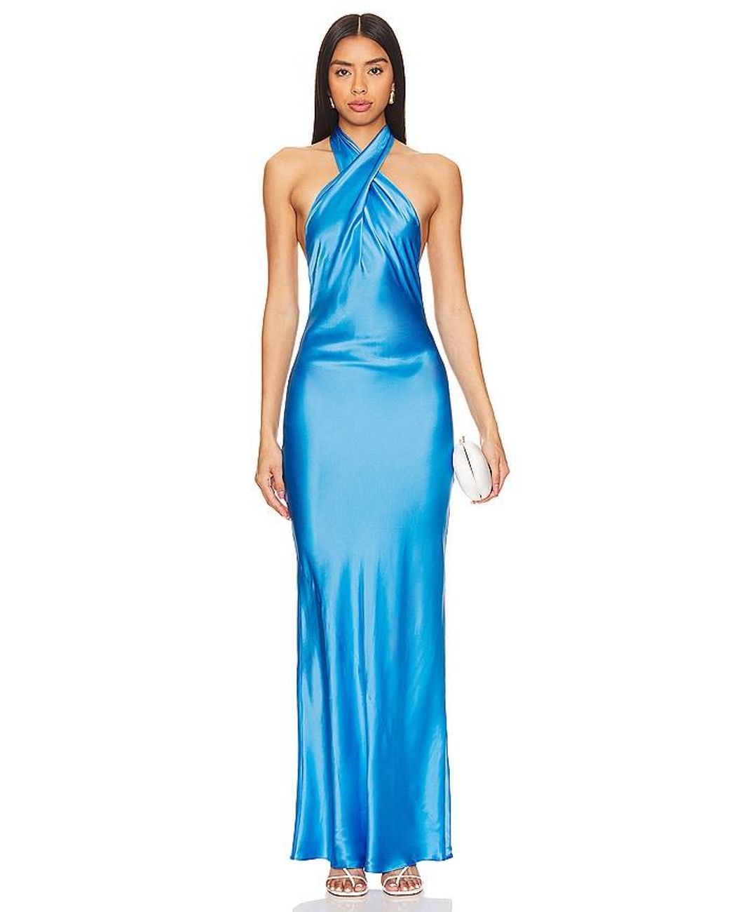 Amanda Uprichard Blue Galilea Gown