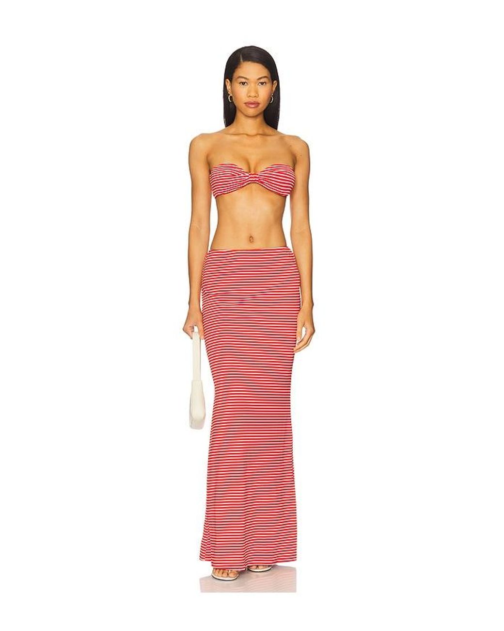 MORE TO COME Red Marcela Skirt Set