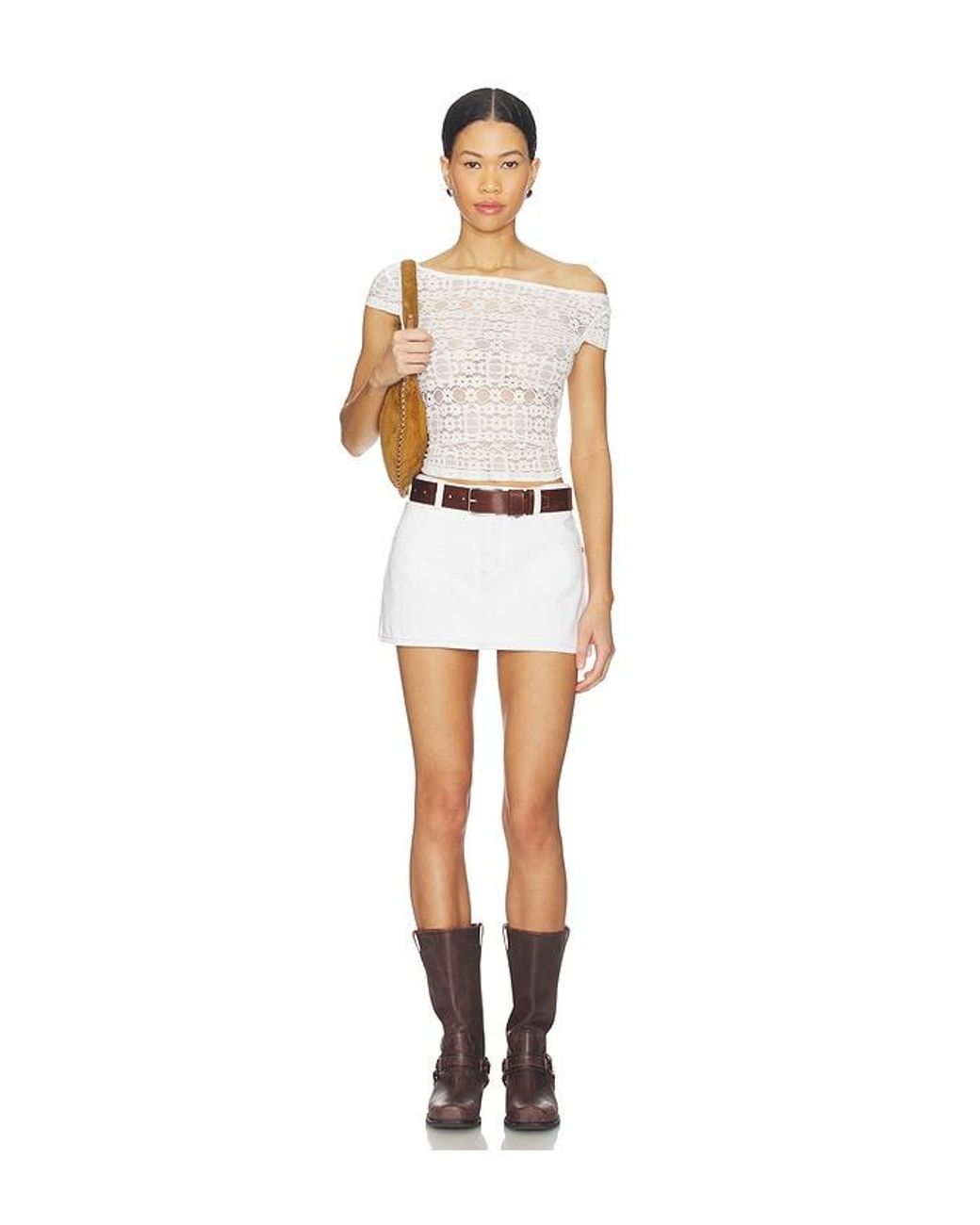 A.Brand White 99 Skirt